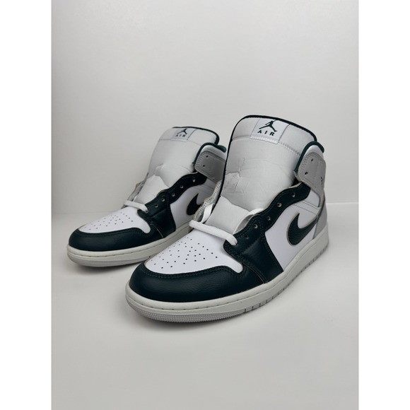 Nike Air Jordan 1 Mid Size 10.5 Men\'s  Oxidized Green White Grey (FQ7720-103)